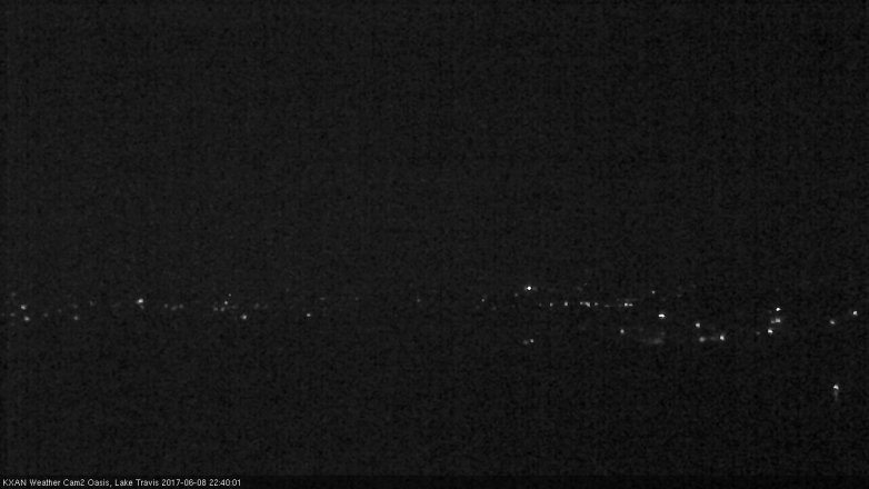 Lake Travis webcam, June 8, 2017 10:10 PM CT