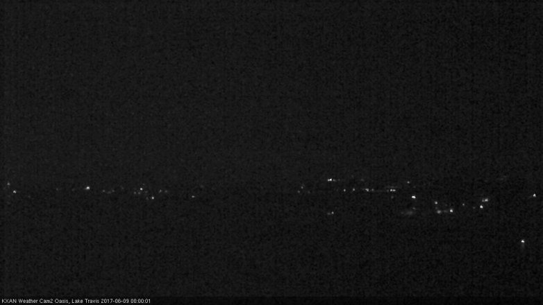 Lake Travis webcam, June 8, 2017 11:30 PM CT