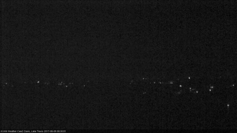 Lake Travis webcam, June 8, 2017 11:45 PM CT