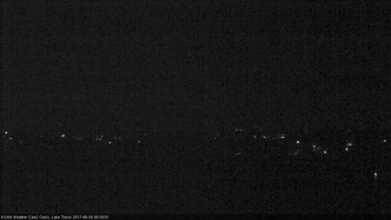 Lake Travis webcam, June 8, 2017 11:50 PM CT