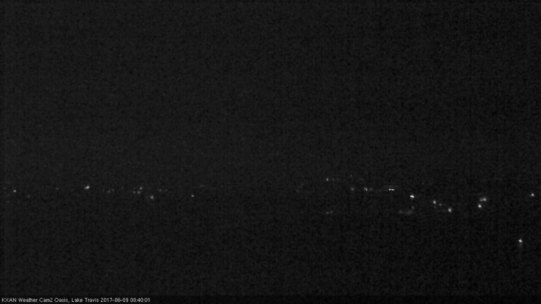 Lake Travis webcam, June 8, 2017 11:55 PM CT