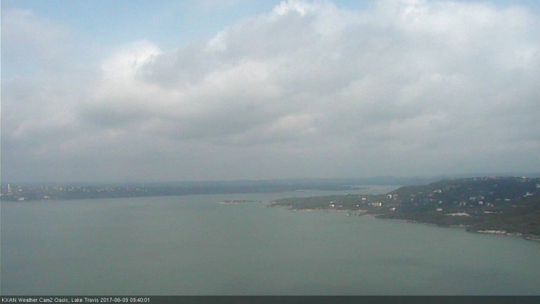 Lake Travis webcam, June 9, 2017 9:05 AM CT