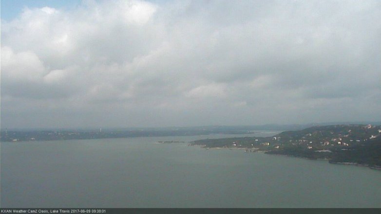 Lake Travis webcam, June 9, 2017 9:10 AM CT