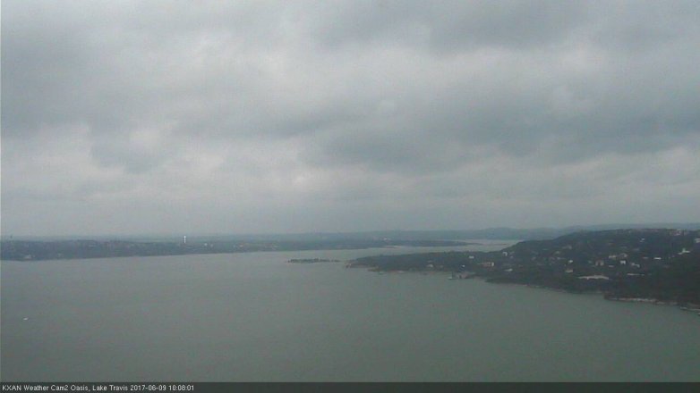 Lake Travis webcam, June 9, 2017 9:25 AM CT