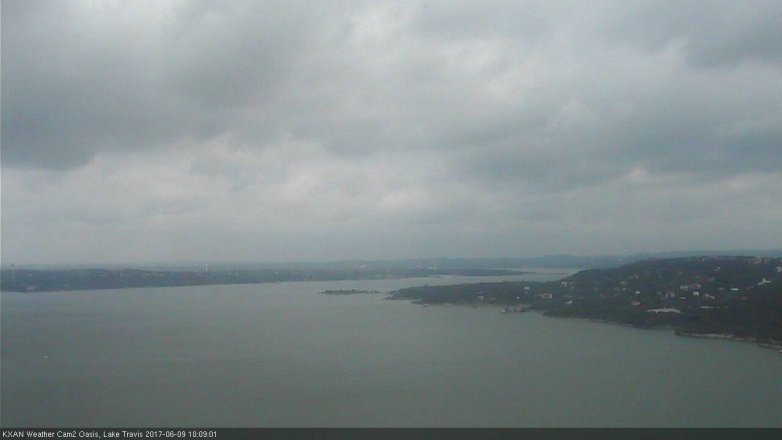 Lake Travis webcam, June 9, 2017 9:40 AM CT