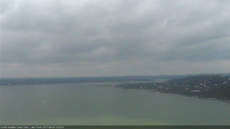 Lake Travis webcam, June 9, 2017 9:45 AM CT