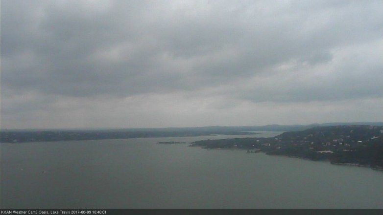 Lake Travis webcam, June 9, 2017 9:50 AM CT