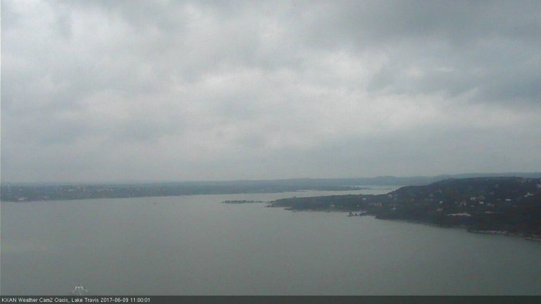 Lake Travis webcam, June 9, 2017 10:10 AM CT