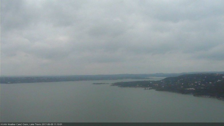 Lake Travis webcam, June 9, 2017 10:25 AM CT