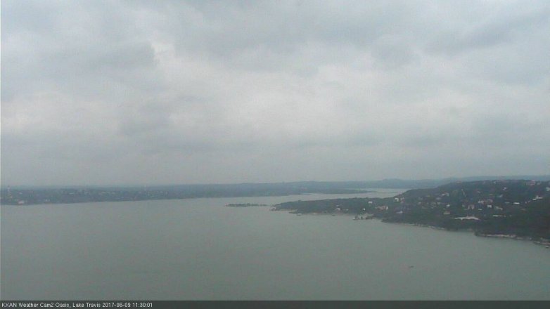 Lake Travis webcam, June 9, 2017 10:50 AM CT