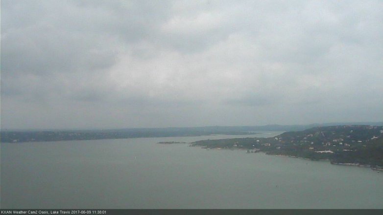 Lake Travis webcam, June 9, 2017 11:05 AM CT
