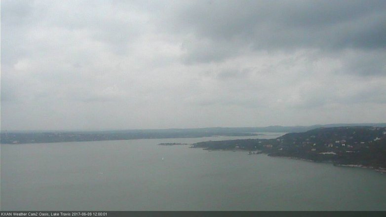 Lake Travis webcam, June 9, 2017 11:10 AM CT