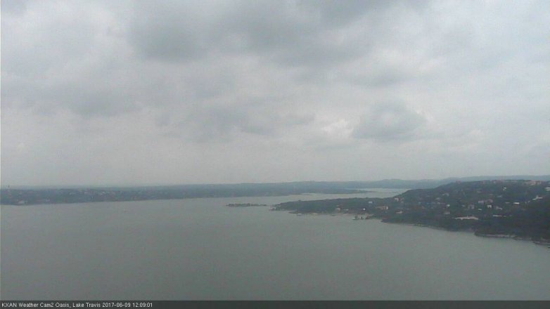 Lake Travis webcam, June 9, 2017 11:25 AM CT