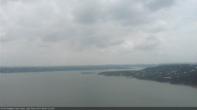 Lake Travis webcam, June 9, 2017 11:30 AM CT