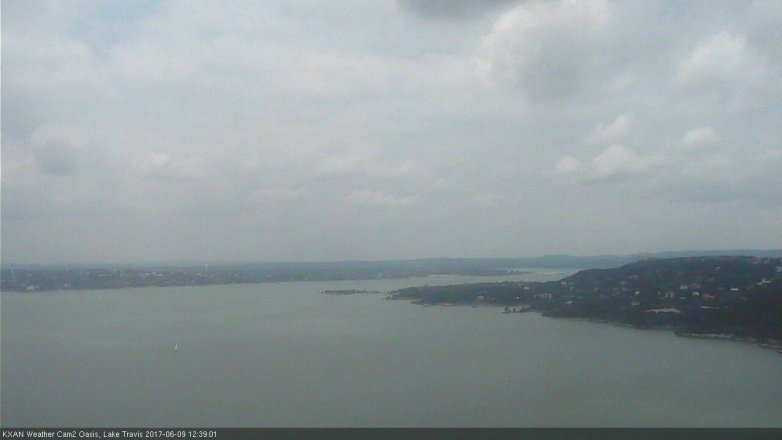 Lake Travis webcam, June 9, 2017 11:45 AM CT