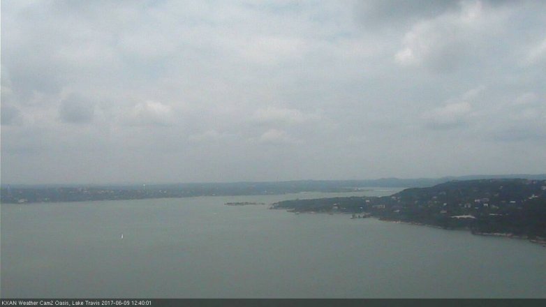 Lake Travis webcam, June 9, 2017 12:00 PM CT