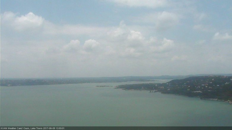 Lake Travis webcam, June 9, 2017 12:25 PM CT