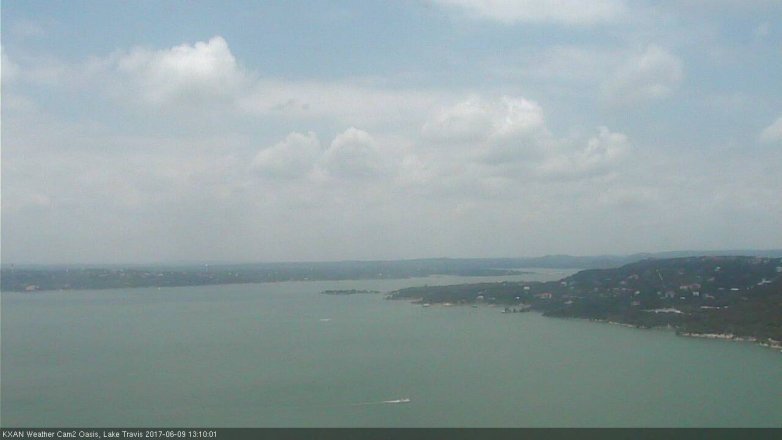 Lake Travis webcam, June 9, 2017 12:30 PM CT
