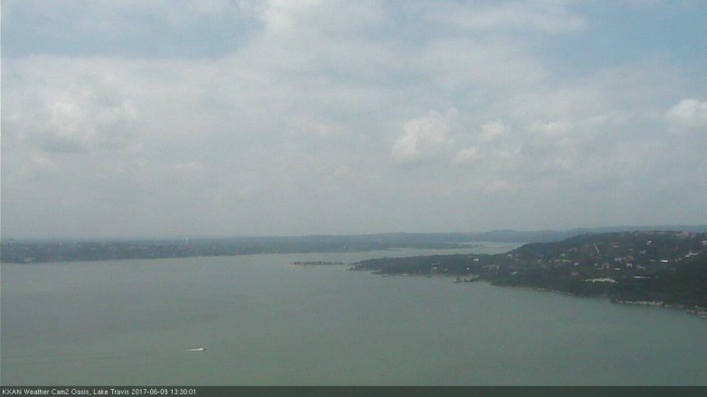 Lake Travis webcam, June 9, 2017 12:45 PM CT
