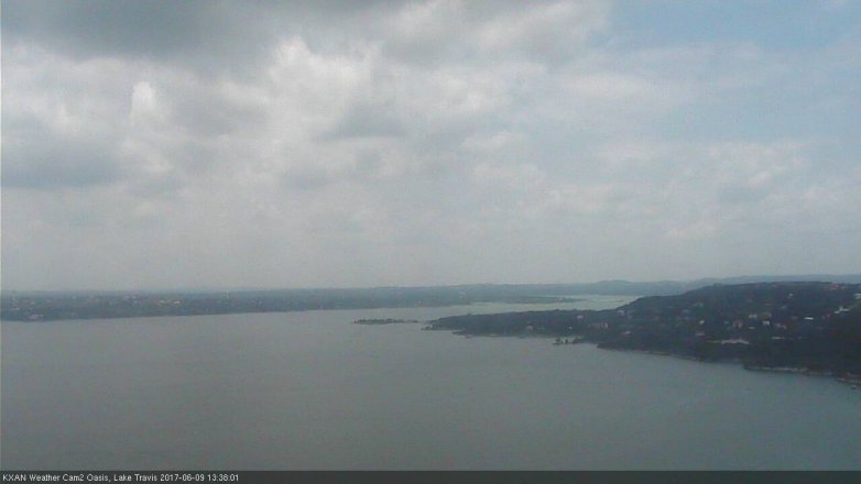 Lake Travis webcam, June 9, 2017 1:00 PM CT