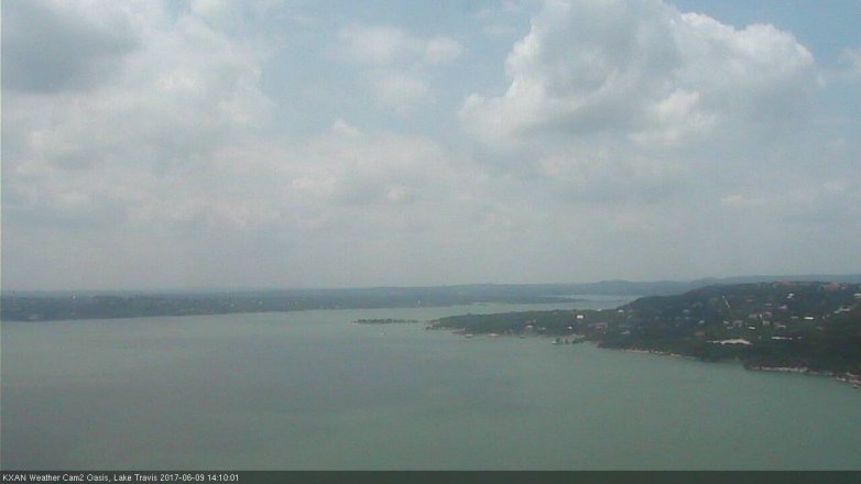 Lake Travis webcam, June 9, 2017 1:25 PM CT