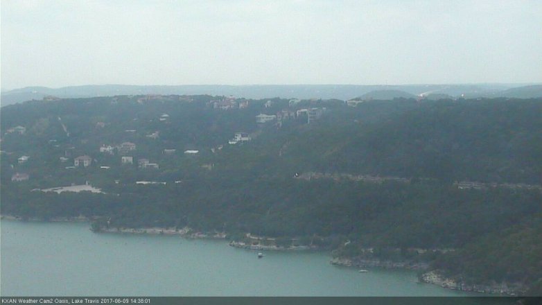Lake Travis webcam, June 9, 2017 2:00 PM CT
