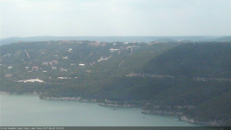 Lake Travis webcam, June 9, 2017 2:15 PM CT