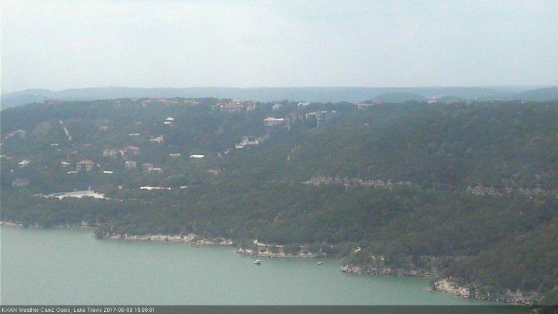 Lake Travis webcam, June 9, 2017 2:25 PM CT