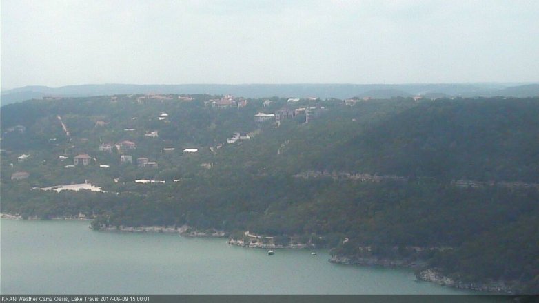 Lake Travis webcam, June 9, 2017 2:30 PM CT