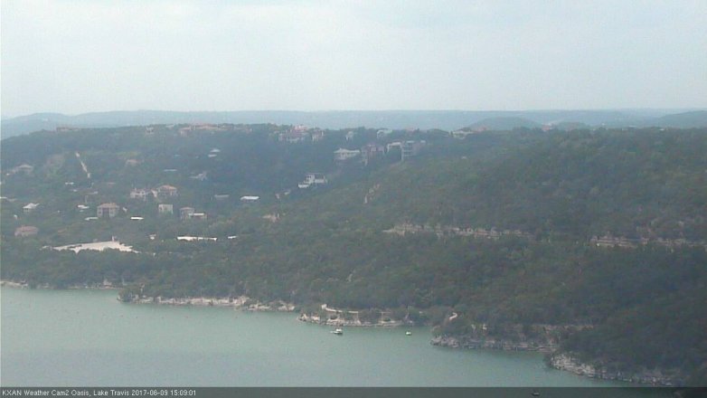 Lake Travis webcam, June 9, 2017 2:35 PM CT