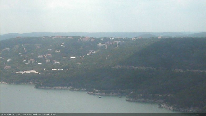 Lake Travis webcam, June 9, 2017 2:40 PM CT