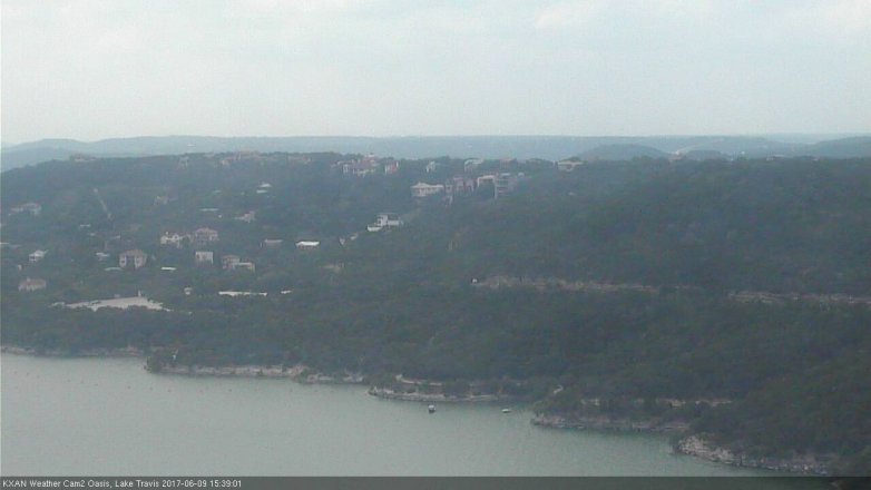 Lake Travis webcam, June 9, 2017 2:50 PM CT