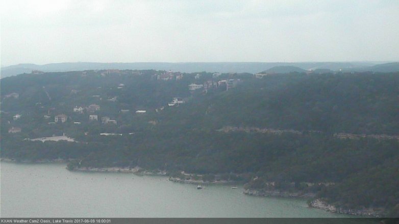 Lake Travis webcam, June 9, 2017 3:05 PM CT