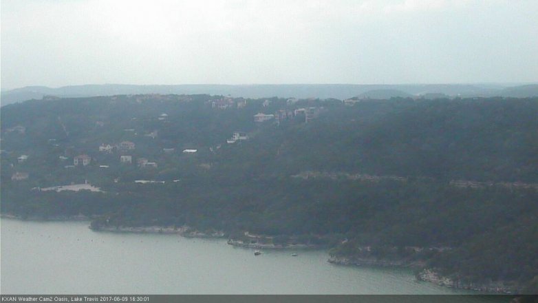 Lake Travis webcam, June 9, 2017 3:35 PM CT