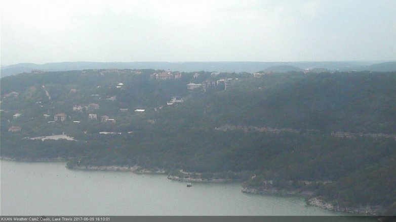 Lake Travis webcam, June 9, 2017 3:40 PM CT