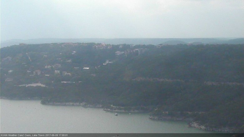 Lake Travis webcam, June 9, 2017 4:05 PM CT