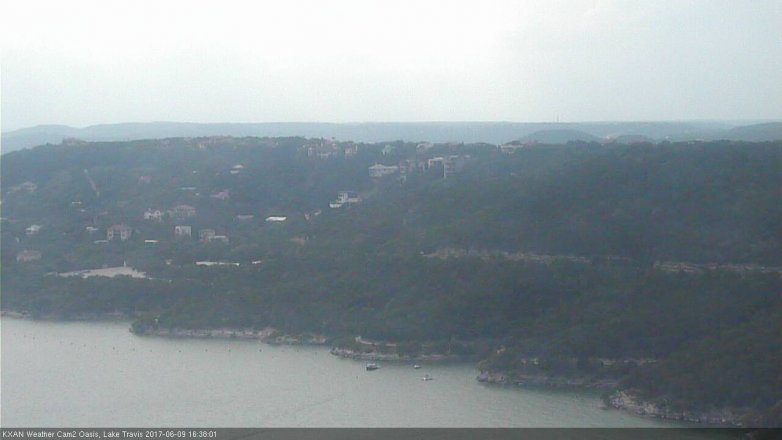 Lake Travis webcam, June 9, 2017 4:10 PM CT