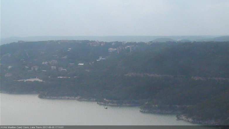 Lake Travis webcam, June 9, 2017 4:25 PM CT