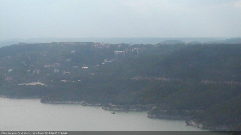 Lake Travis webcam, June 9, 2017 4:30 PM CT
