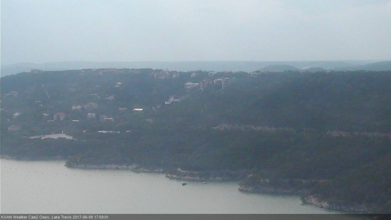 Lake Travis webcam, June 9, 2017 4:35 PM CT