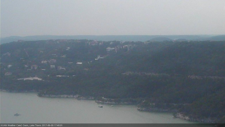 Lake Travis webcam, June 9, 2017 4:50 PM CT