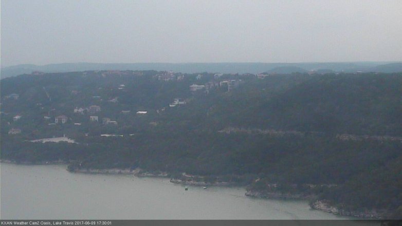 Lake Travis webcam, June 9, 2017 5:00 PM CT