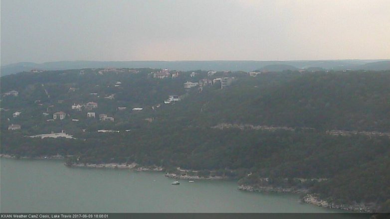 Lake Travis webcam, June 9, 2017 5:25 PM CT