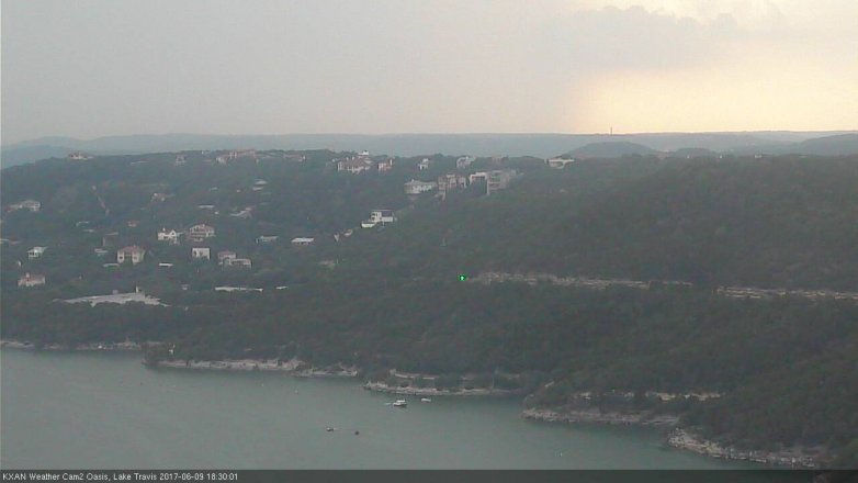 Lake Travis webcam, June 9, 2017 5:50 PM CT