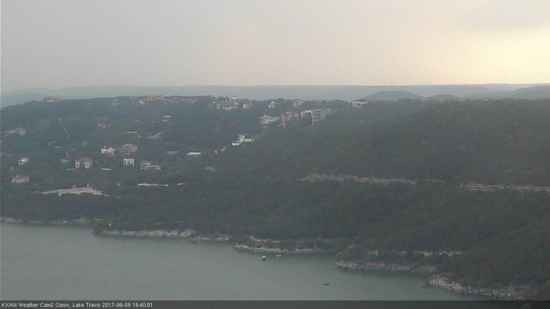 Lake Travis webcam, June 9, 2017 6:05 PM CT