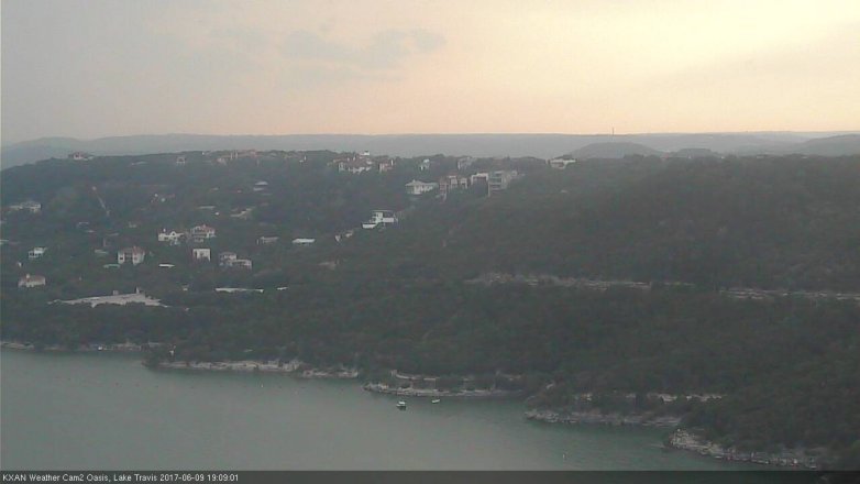 Lake Travis webcam, June 9, 2017 6:25 PM CT