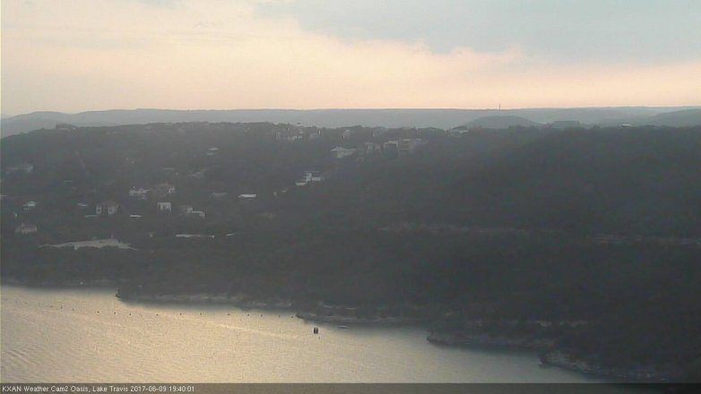 Lake Travis webcam, June 9, 2017 7:00 PM CT