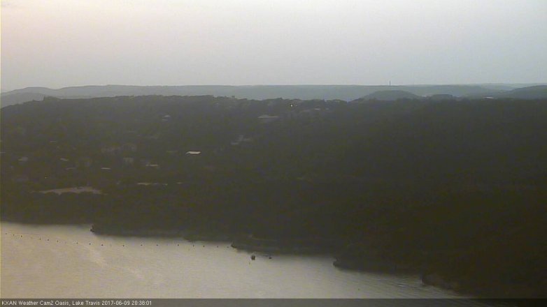 Lake Travis webcam, June 9, 2017 7:55 PM CT