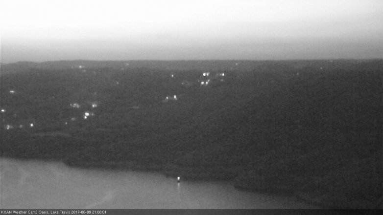 Lake Travis webcam, June 9, 2017 8:20 PM CT