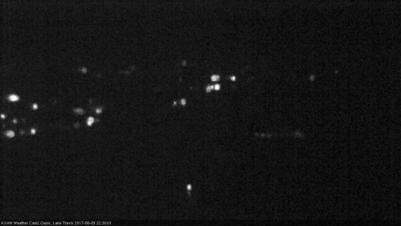 Lake Travis webcam, June 9, 2017 9:50 PM CT